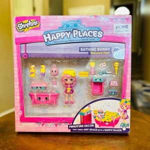 NEW IN BOX (Sealed) SHOPKINS Happy Places • Bathing Bunny Welcome Pack